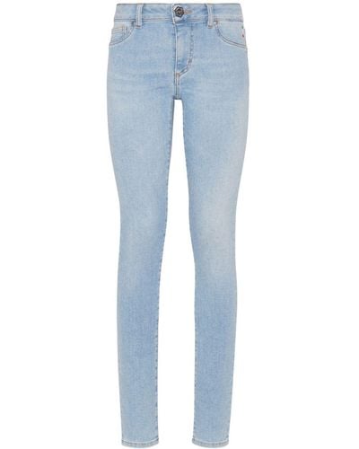 Philipp Plein Mid-rise Skinny-cut Jeans - Blue