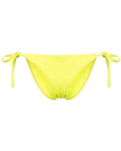Cynthia Rowley Bragas de bikini con lazos laterales - Amarillo
