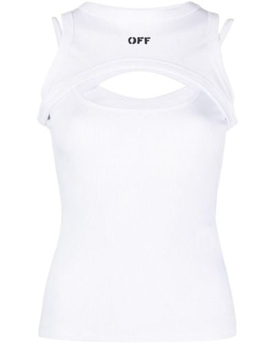 Off-White c/o Virgil Abloh Cut Out Tank Top - Weiß