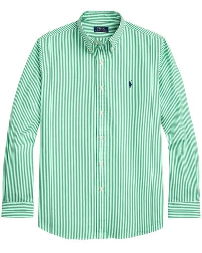 Polo Ralph Lauren Chemise rayée à logo brodé - Vert