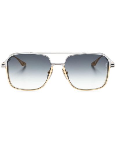 Dita Eyewear Square-frame Titanium Sunglasses - Blue