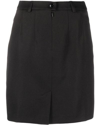 Martine Rose High-waisted Logo-patch Skirt - Black