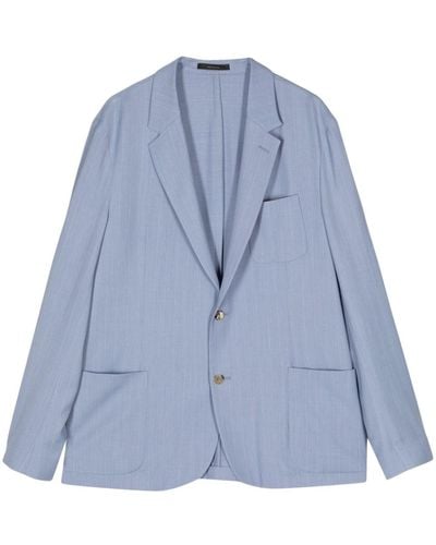 Paul Smith Single-breasted Suit Jacket - Blue