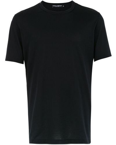 Dolce & Gabbana Klassisches T-Shirt - Schwarz