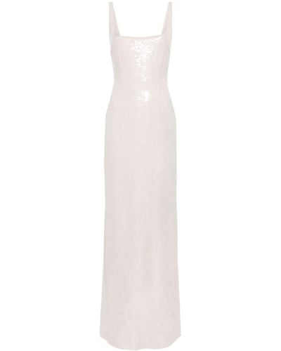 16Arlington Neutral Electra Sequin-embellished Gown - White