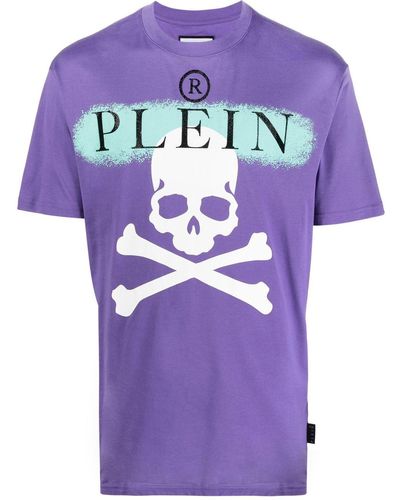 Philipp Plein T-shirt con maniche corte - Viola