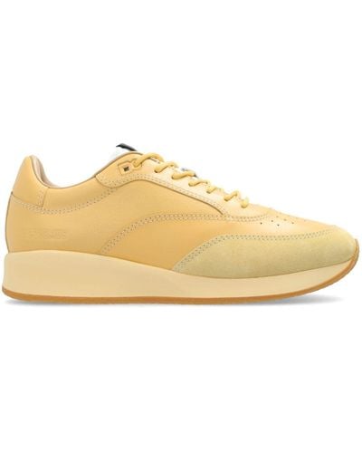 Jacquemus Panelled Lace-up Sneakers - Natural