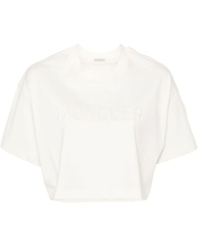 Moncler Sequin-Embellished T-Shirt - White