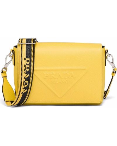 Yellow Prada Messenger bags for Men | Lyst