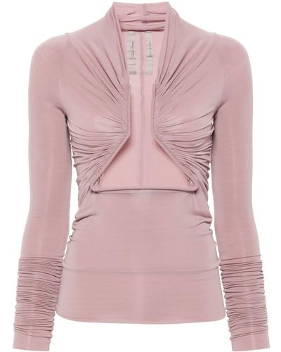 Rick Owens Oberteil mit Cut-Outs - Pink