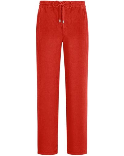 Vilebrequin Pantalones rectos - Rojo