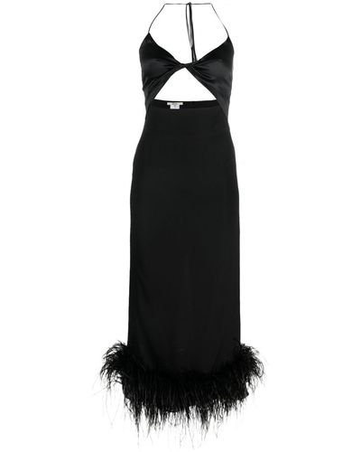 MANURI Jessie Halterneck Dress - Black