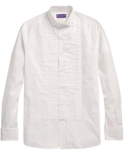 Ralph Lauren Purple Label Long-sleeve Poplin Shirt - White
