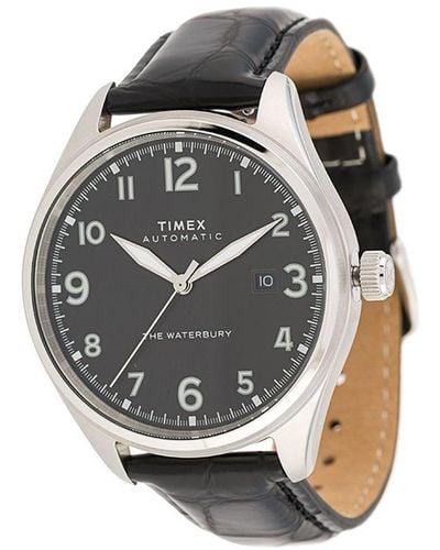 Timex Waterbury Traditional Automatic 42mm Watch - Black