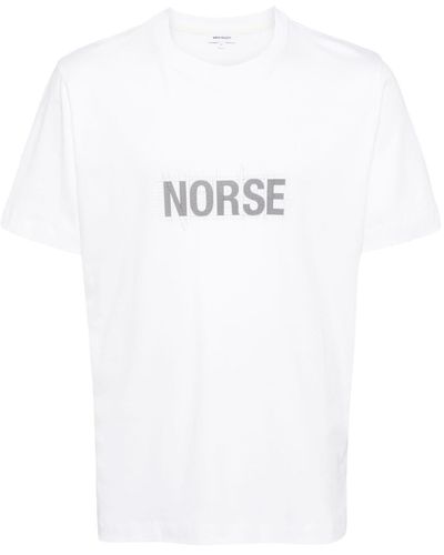 Norse Projects Logo-print Cotton T-shirt - ホワイト