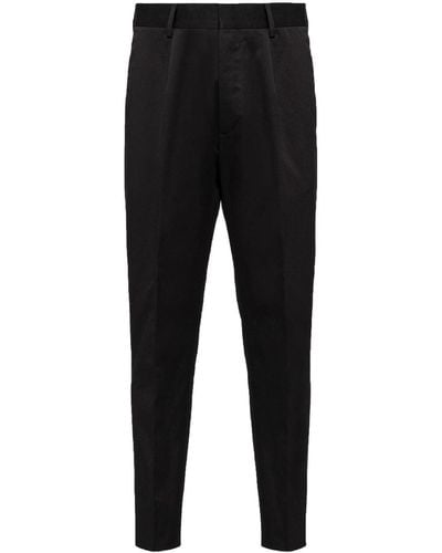 Prada Gabardine Tailored Pants - Black