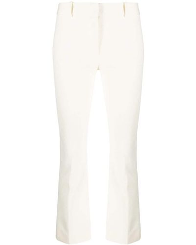 FRAME Skinny-cut Cropped Trousers - White