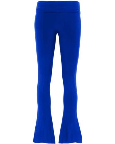 Norma Kamali Spat bootcut leggings - Bleu