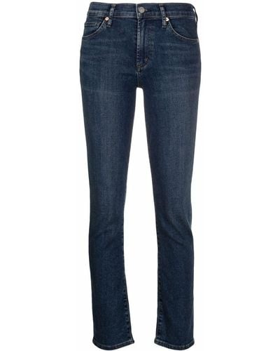 Citizens of Humanity Skyla Mid Rise Cigarette Jeans - Blue