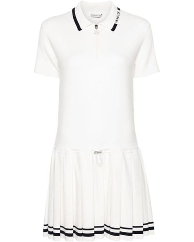 Moncler Polo Knitted Minidress - White