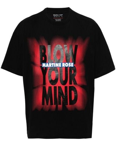 Martine Rose T-shirt Met Logoprint - Zwart