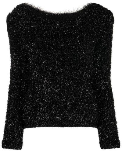 Alberta Ferretti ロングスリーブ セーター - ブラック