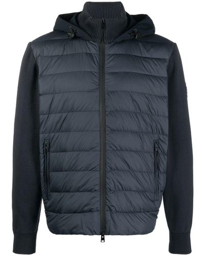 Woolrich Sundance Panelled Hooded Jacket - Blue