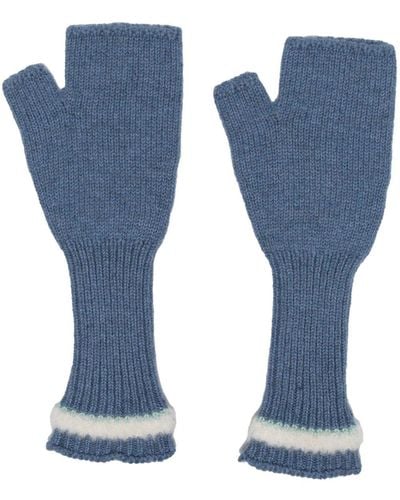 Barrie Vingerloze Handschoenen - Blauw