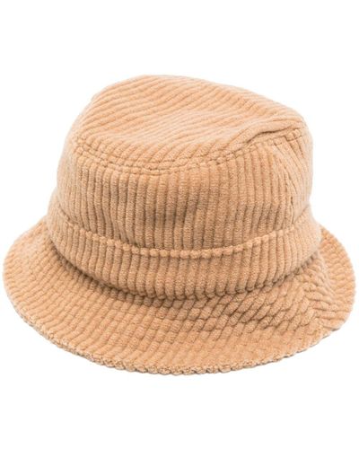 Gabriela Hearst Ribbed Wool-cashmere Bucket Hat - Natural
