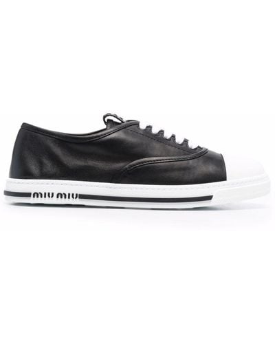 Miu Miu Sneakers aus Nappaleder - Schwarz