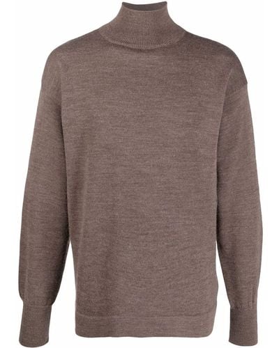 Maison Margiela Roll-neck Sweater - Brown
