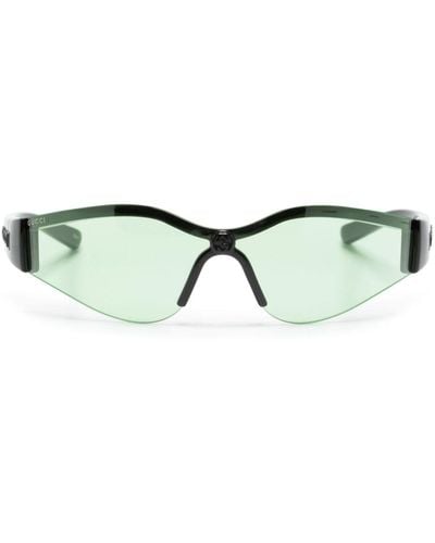 Gucci Mask-frame Sunglasses - Green
