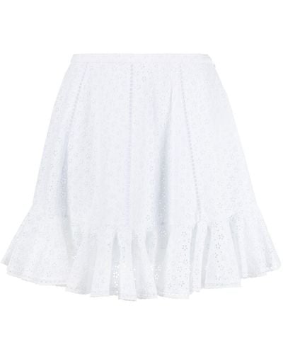 Philosophy Di Lorenzo Serafini Lace Pleated Mini Skirt - White