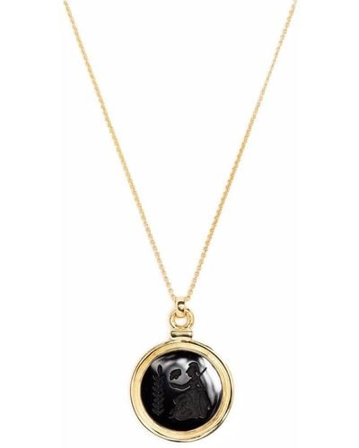 Tom Wood Athena Onyx Pendant Necklace - Metallic