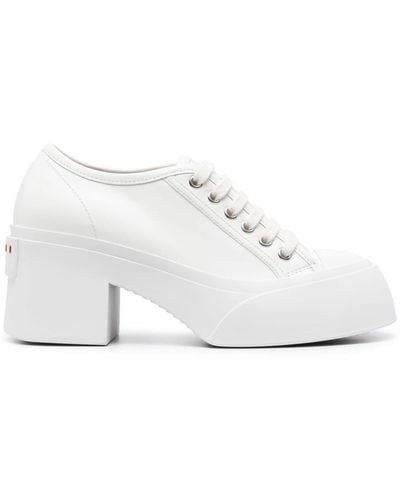 Marni Pablo 70mm Lace-up Court Shoes - White