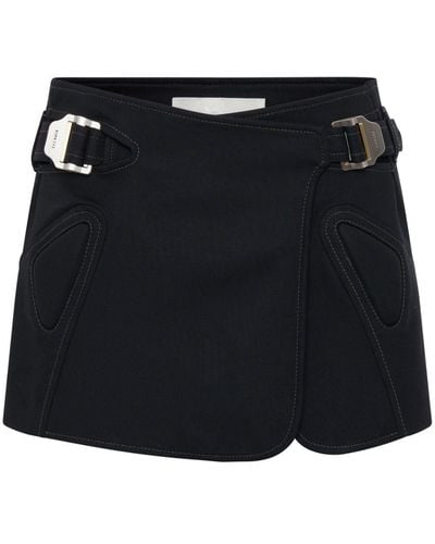 Dion Lee Moto Interlock Miniskirt - Black