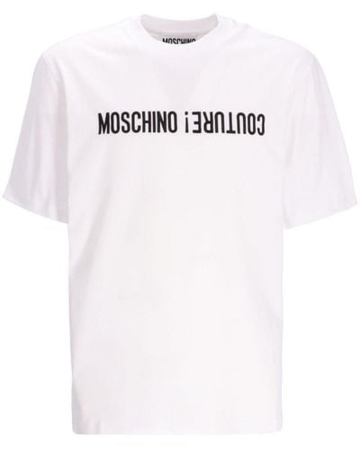 Moschino Logo-print cotton T-shirt - Weiß