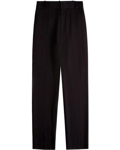 Tod's Virgin Wool Tailored Trousers - Black