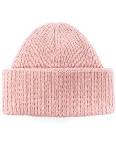 Fabiana Filippi Chunky Rib-knit Beanie - Pink