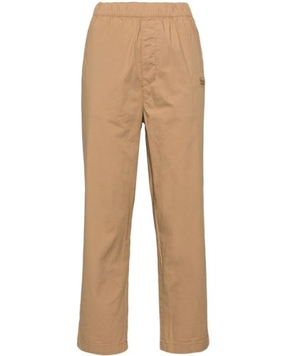 Chocoolate Logo-embroidered Pants - Natural