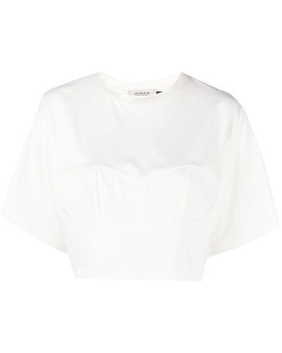 Murmur ラウンドネック Tシャツ - ホワイト