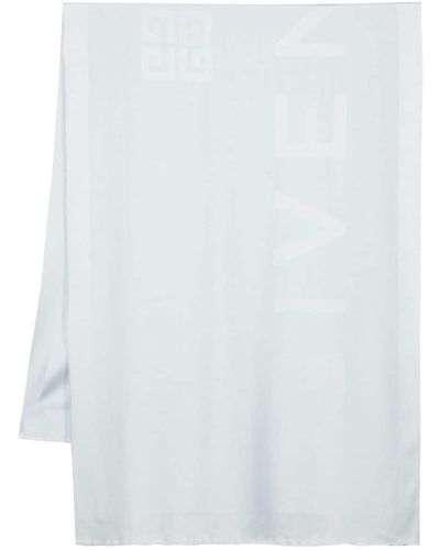 Givenchy Écharpe à logo en jacquard - Blanc