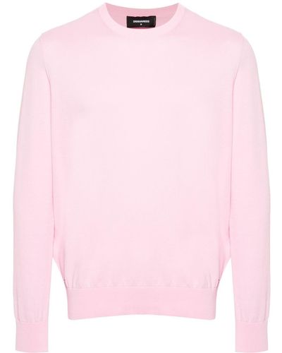 DSquared² Pull en coton - Rose