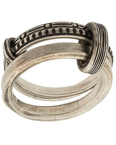 Werkstatt:münchen Trace Connected Ring - Metallic