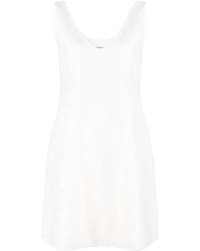 P.A.R.O.S.H. Sleeveless Wool Mini Dress - White