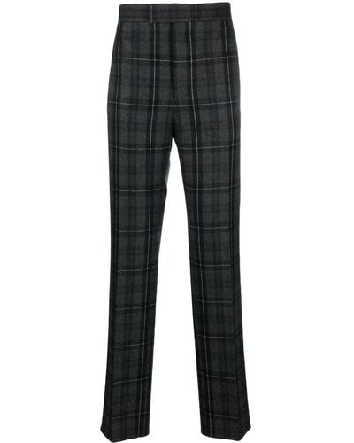 Thom Browne Geruite Pantalon - Zwart