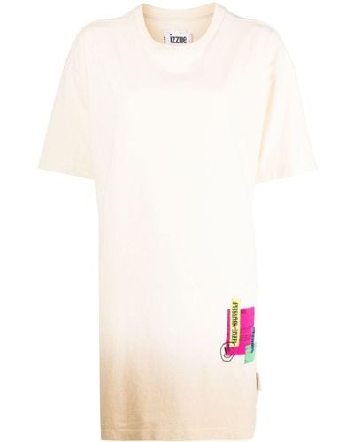 Izzue Gradient Effect Dress - White