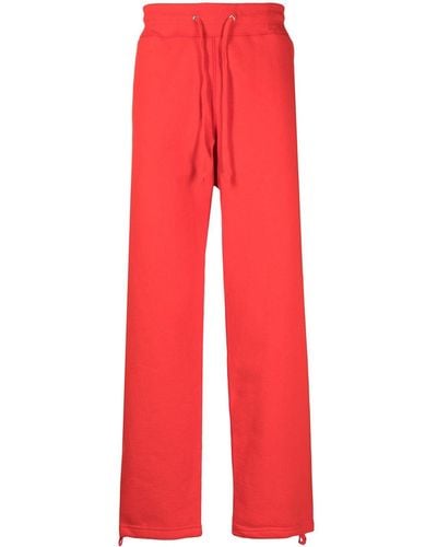 Suicoke Cotton Logo Trackpants - Red