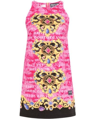 Versace Jeans Couture Minikleid mit "Heart-Couture"-Print - Pink