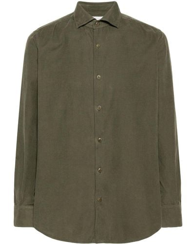 Glanshirt Corduroy Cotton Shirt - Green